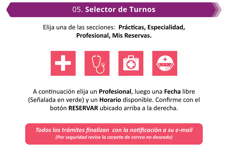 Reserve su turno online en 5 simples pasos